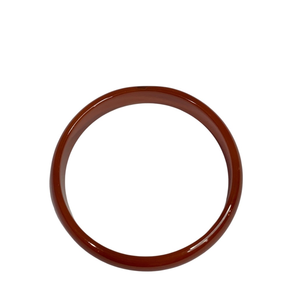 Amber Color Acrylic Bangle Bracelet 2.75" Inside Diameter .5" - Picture 3 of 5